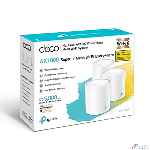 TP-Link Deco X20(3-pack) AX1800 Домашняя Mesh Wi-Fi система
