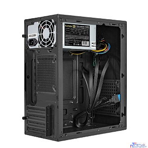 Exegate EX299400RUS Корпус Minitower ExeGate BAA-303MU-AA500 (mATX, БП AA500 с вент. 8см, 2*USB+1*USB3.0, HD Audio, черный)