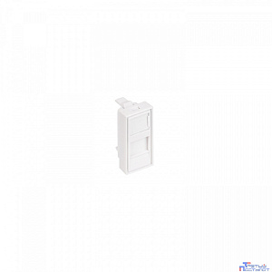 NTSS Лицевая панель NTSS PREMIUM для розеточных модулей типа Keystone 22,5x45 со шторкой NTSS-LP-PM-SIP-22.5X45-WT