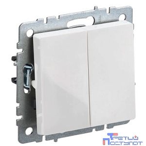 IEK BR-V20-0-10-K01 BRITE Выключ. 2-кл. 10А ВС10-2-0-БрБ бел.