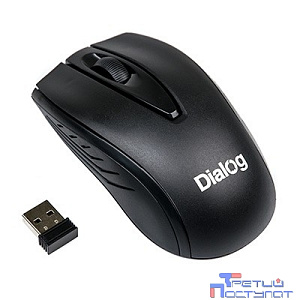 Мышь MROC-17U Dialog Comfort RF 2.4G Optical - 3 кнопки + ролик прокрутки, USB, черная