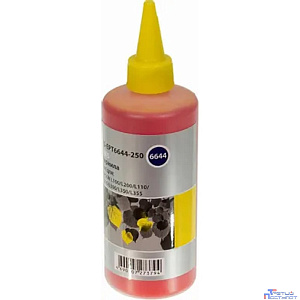 CACTUS Чернила CS-EPT6644-250 желтый 250мл для Epson L100/L110/L120/L132/L200/L210/L222/L300/L312/L350/L355/L362/L366/L456/L550/L555/L566/L1300