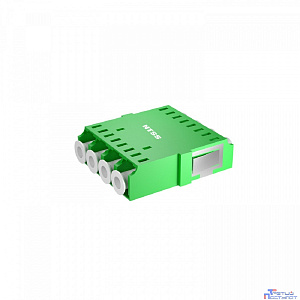 NTSS Адаптер оптический NTSS PREMIUM квадро LC/APC SM GREEN, бесфланцевая NTSS.4LC/A-PM-SM-GN