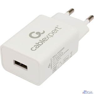 Cablexpert Зарядное устройство 5Вт, 1А, 1xUSB, белый, пакет (MP3A-PC-39)