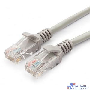 Cablexpert Патч-корд UTP PP12-1M кат.5, 1м, литой, многожильный (серый)
