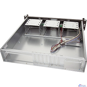Exegate EX281968RUS Серверный корпус ExeGate Pro 2U420-06 <RM 19", высота 2U, глубина 420, БП 2U-500ADS, USB>