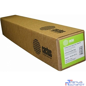 Cactus Eco CS-LFP80-420457E Бумага A2 420мм-45.7м/80г/м2/белый CIE155% универсальная втулка:50.8мм (2") (упак.:2рул)