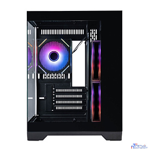 1STPLAYER MEGAVIEW MV5-TP ARGB Black / mATX / 3x120mm ARGB fans / MV5-TP-BK-2FC7R-1FC7