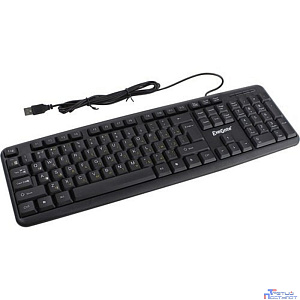 Exegate EX279938RUS Клавиатура Exegate LY-331L2, <USB, шнур 2,2м, черная,  104кл, Enter большой>, Color box
