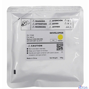 Девелопер IU-217Y-Developer для KONICA MINOLTA Bizhub C227i/C257i/C287i (CET) Yellow, 180г, 90000 ст