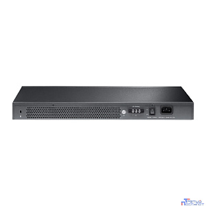 TP-Link TL-SG3428X-UPS Управляемый коммутатор JetStream уровня 2+ с 24 гигабитными портами RJ45, 4 портами SFP+ и источником бесперебойного питания