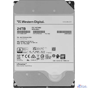 Жесткий диск серверный Western Digital 3.5" 24TB Ultrastar DC HC580 WUH722424ALE604 SATA