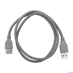 Bion Кабель удлинительный USB 2.0 AM/AF, 0.75 м, серый [BXP-CC-USB2-AMAF-75CM/300]