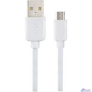 PERFEO Кабель USB A вилка - Micro USB вилка, 2.4A, белый, силикон, длина 1 м., SILICON (U4026)