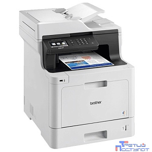 Brother DCP-L8410CDW МФУ, A4, цветной лазерный,  31стр/мин, 512Мб, дуплекс, ADF50, GigaLAN, WiFi, USB (старт.картриджи 3000/1800стр)(DCPL8410CDWR1)