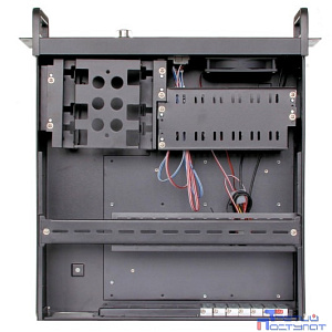 Procase EB445-B-0 Корпус 4U Rack server case, черный, дверца, без блока питания, глубина 450мм, MB 12"x9.6"