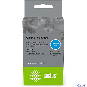 Картридж ленточный Cactus CS-M210-750499 M210-750-499 для Brady M210/M211/M210-LAB