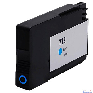 Картридж Hi-Black 712 (3ED67A) HP DesignJet T650/T630/T250/T230/T210/Studio Plotter Printers, C