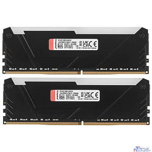 Kingston DDR4 DIMM 32GB Kit 2x16Gb KF432C16BB12AK2/32 PC4-25600, 3200MHz, CL16, RGB