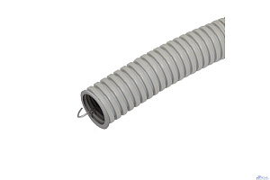 ЭРА Б0020033 Трубы гофр ПВХ GOFR-16-100-PVC (серый) d 16мм с зонд. легкая 100м