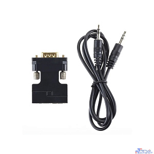 Aopen CA336A Переходник HDMI(F) --> VGA(M)+audio,1080*60Hz, VCOM <CA336A> [4895182225145]