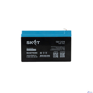 АКБ БАСТИОН SKAT SB 1209 AGM 12В 9Ач, I зар. 2,7А, F2, гарантия 18 мес (2540)