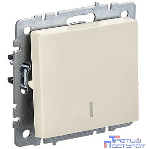 IEK BR-V10-1-10-K10 BRITE Выключ. 1-кл. с инд. 10А ВС10-1-1-БрКр беж.