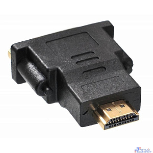Переходник Buro HDMI-19M-DVI-I(F)-ADPT DVI-I(f) HDMI (m) черный  (359901)