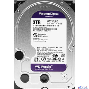 3TB WD Purple (WD33PURZ) {Serial ATA III, 5400- rpm, 256Mb, 3.5"}