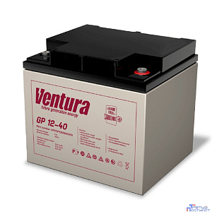 АКБ Ventura GP 12-40 12V/40Ah {F6, ДхШхВ 197х166х176мм, 12.2кг, срок службы 6-9 лет}