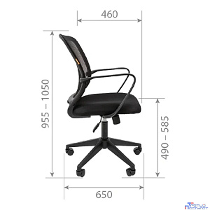 Офисное кресло Chairman    698   Россия     TW-01  черный (7058331)