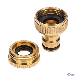 Rexant (62-0273) Адаптер латунный, 1/2"-3/4", внутренняя резьба, с переходником