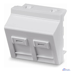 Cabeus FP-A-45-2M Вставка 45x45 (Mosaic) для 2 модулей формата Keystone Jack, угловая