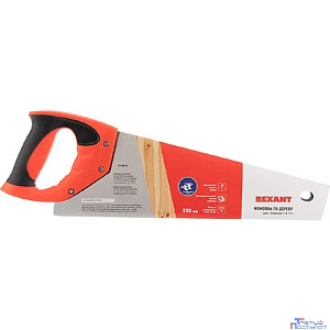 Rexant (12-8212) Ножовка по дереву Зубец 350мм, 7-8 TPI, каленый зуб 2D, двухкомпонентная рукоятка