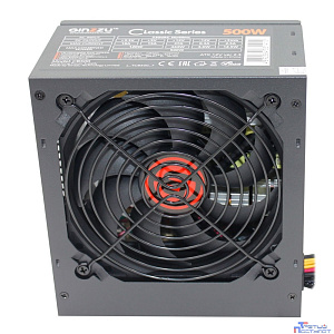 Ginzzu CB500 12CM black,24+4p,PCI-E, 4*SATA, 3*IDE,оплетка MB, кабель питания