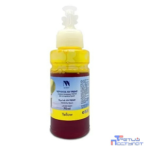 NV Print  C13T66444A Чернила NV-INK-T6644Y  для Epson L100, L110, L120, L200,  L300, L1300 (70 ml) Yellow
