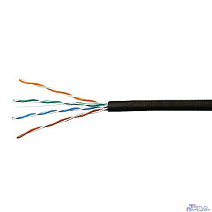SkyNet Кабель UTP outdoor 4x2x0,46, медный, FLUKE TEST, кат.5e, однож., (100м) box, черный [CSL-UTP-4-CU-OUT/100]
