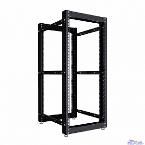 NTSS Стойка серверная NTSS OR двухрамная 24U 600-1000мм, комплект ножек, черный RAL 9005 NTSS-2POR24U/600-1000-BL