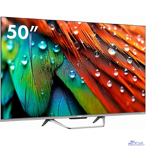 50" Телевизор HAIER Smart TV S4, QLED, 4K Ultra HD, серый, СМАРТ ТВ, Android TV[DH1VL5D04RU]