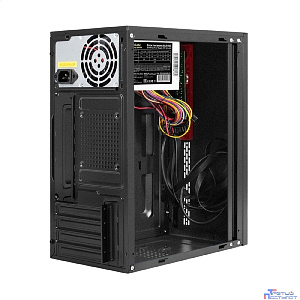 Exegate EX298165RUS Корпус Minitower ExeGate BAA-403U-AAA400 (mATX, БП AAA400 с вент. 8см, 2*USB+1*USB3.0, HD Audio, черный)
