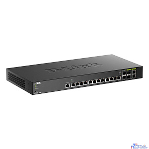 D-Link DXS-1210-16TC/B1A PROJ Настраиваемый L2+ коммутатор с 12 портами 10GBase-T, 2 портами 10GBase-X SFP+ и 2 комбо-портами 10GBase-T/SFP+