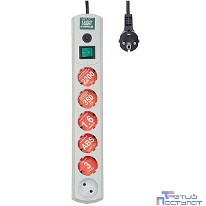 Сетевой фильтр Most LRG, 1.6м, белый [lrg 6-1.6wt]