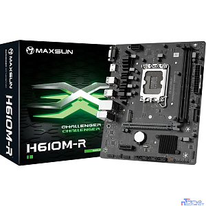 MAXSUN MS-Challenger H610M-R V1/V2 (Socket 1700, mATX, 2*DDR4, VGA/HDMI, 3*SATA3, 1*M.2, 1*PCIEx16/1*PCIEx1, 4*USB 2.0, 2*USB 3.2 Gen1, LAN 1*1G, RTL)