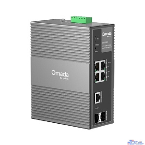 TP-Link IES206GPP Omada 6-портовый гигабитный индустриальный коммутатор Easy Managed с 3 портами PoE+ и 1 портом PoE++