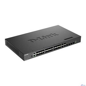 D-Link DXS-3410-32SY/A1A Управляемый L3 стекируемый коммутатор с 28 портами 10GBase-X SFP+ и 4 портами 25GBase-X SFP28