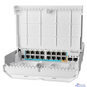 MikroTik CRS318-1Fi-15Fr-2S-OUT Коммутатор 15FR with RouterOS L5 license