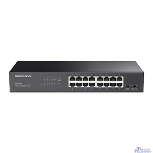 Mercusys MS116GS Коммутатор с 16 гигабитными портами для размещения на столе или в стойке