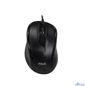 Мышь Filum FL-M30-BK оптическая USB 4 кл., DPI: 800/1200/1600/2400, черная, Windows XP/Vista/7/8/10, MacOS
