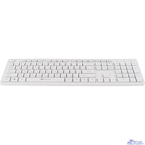 Клавиатура + мышь Oklick 240M White USB cordless slim Multimedia [1091258]
