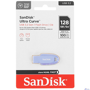 SanDisk USB Drive 128GB Ultra Curve USB 3.2 100MB/s R Navy Blue